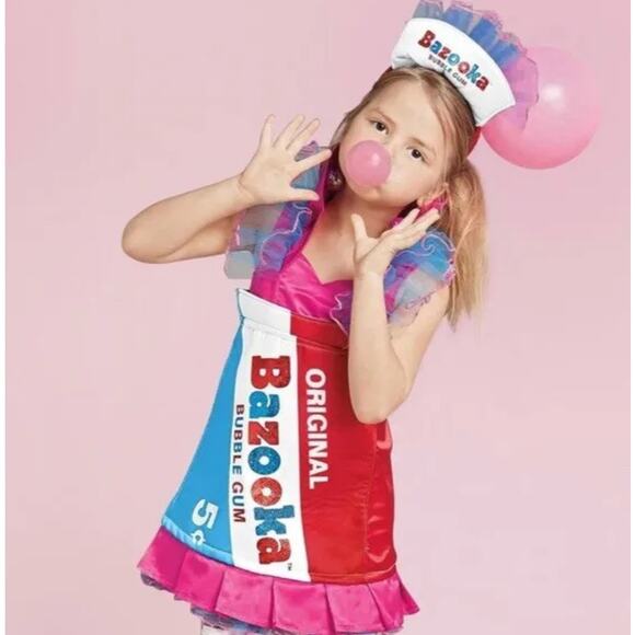 Chasing Fireflies Bazooka Bubble Gum Costume Size 4/6 Brand New - Picture 2 of 3